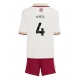 Maillot de foot Arsenal Ben White #4 Troisième vêtements enfant 2025-26 Manches Courtes (+ pantalon court)